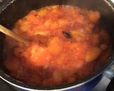 Une image de l'étape 6 de Compote aux fruits du jardin (pommes,pêches blanches,prunes d ente et quetsches).