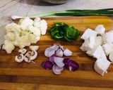 A picture of step 1 of Crispy veg.