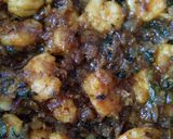 A picture of step 7 of Prawns gravy.