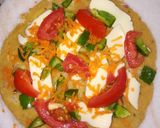 A picture of step 2 of Tortilla with Indian twist.