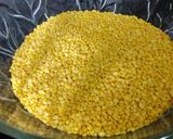 A picture of step 2 of Mong ki dal ka halwa.
