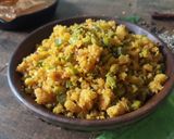 A picture of step 8 of Kothavarangai Paruppu Usili| Cluster-Beans Steamed mixed Lentil.