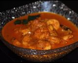 A picture of step 10 of Instant Pot Shrimp curry.