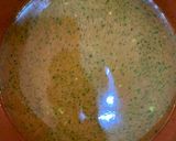 A picture of step 3 of Vishal’s pesto risotto.