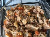 Lasaña de ropa vieja con salsa de queso boletus y anchoa