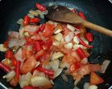 Foto langkah ke 10 dari resep Ayam Goreng Lengkuas & Sambal Trasi Tomat Goreng.