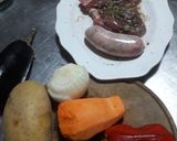Foto del paso 1 de la receta: Vacío de cerdo con verduras...🐖🌶️🥦🥕🍖🥓