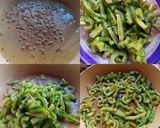 A picture of step 2 of Bitter gourd and Onion Subji.