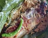 A picture of step 7 of Gondhoraj Pabda Paturi/ Kafir lime fish paturi.