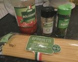 A picture of step 1 of Spaghetti Beef Bolognese.