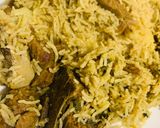 A picture of step 8 of Hary Masaly Ka Pulao (Green Pulao).