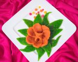 গাজর ও পেঁপের ফ্লাওয়ার বরফি। রেসিপির ধাপ 5 ছবি