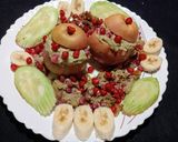A picture of step 5 of Savory Stuffed Apples with Guava Sauce.