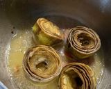 Foto del passaggio 4 della ricetta Carciofi con Guanciale