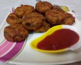 A picture of step 5 of Mcallo tikki.