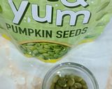 A picture of step 6 of Broken Wheat Kheer with pumpkin seeds.