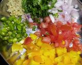 A picture of step 3 of Urad dal uttapam.