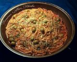 Foto del paso 7 de la receta: Tallarines en salsa de tomate y olivas sabor anchoas