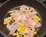 Foto del paso 1 de la receta: Huevos con jamón y maíz dulce