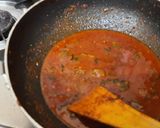 A picture of step 4 of Kerala style beetroot pickle.