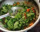 A picture of step 2 of Spinach Dal.