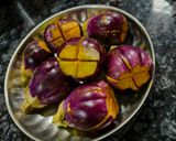A picture of step 2 of Eggplant in curds gravy.