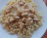 Mézes- mustáros tejszínes csirke tésztával recept fázis 1 fotója