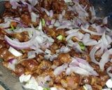 A picture of step 2 of Black chana chaat.