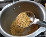 A picture of step 1 of Dal Khichudi.