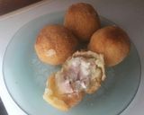 Foto del paso 7 de la receta: Bombas de papa con jamón y queso