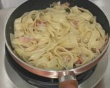 รูปขั้นตอนการทำที่ 3 ของ Fettuccine Carbonara