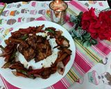 A picture of step 3 of Grilled chicken with veg.