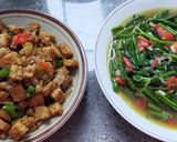 Foto langkah ke 6 dari resep Tumis Tempe dan Ikan Asin Jambal Roti.