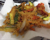 Foto del paso 4 de la receta: Tempura de calabacín, pimiento rojo, zanahoria y cebolla