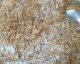 A picture of step 2 of Khakhara chivda (in microwave).