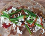A picture of step 14 of Qeema lobia paratha roll !.