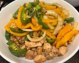 A picture of step 2 of Chicken Mango Curry.