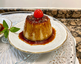 Foto del paso 23 de la receta: Pudding de bizcocho con melocotón en almíbar