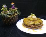 A picture of step 4 of Pineapple sweet and spicy pancake.