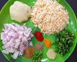 A picture of step 1 of  Puffed Rice Tikki.