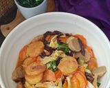 Foto langkah ke 5 dari resep Sapo Tofu Jamur Sayuran.