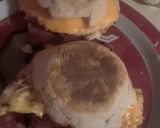 A picture of step 4 of Ham and American Cheese Egg McMuffin.