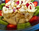 A picture of step 5 of Fruits Triffle.