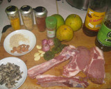 Foto del paso 1 de la receta: Costillas de cerdo con salsa de jugo de naranja y semillas de girasol, ajonjolí y nuez