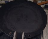 A picture of step 1 of Papad raita.