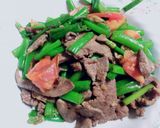 รูปขั้นตอนการทำที่ 2 ของ ผัดดอกหอมใส่ตับหมู