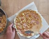 A picture of step 8 of Savory Potato, Ham, and Mozzarella Tart.