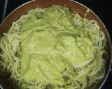 Foto del paso 6 de la receta: Tallarines con carbonara de calabacín y aguacate