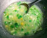 A picture of step 26 of Pinwheel sandwiches with vegetable soup.