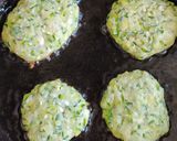 A picture of step 4 of Keto Courgette patties.